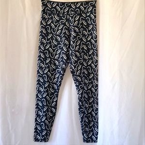 Johnny Was Calme Blue Endurance High Waist Leggings Size Medium